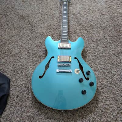 D'Angelico Premier DC 12-String 2019 - 2020 - Ocean Turquoise image 1