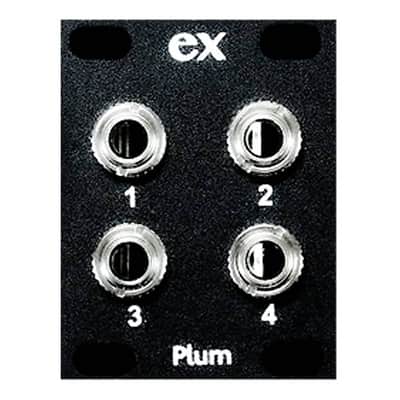 Plum Audio EX6 Eurorack CV Expander 1U Module (Black) image 2