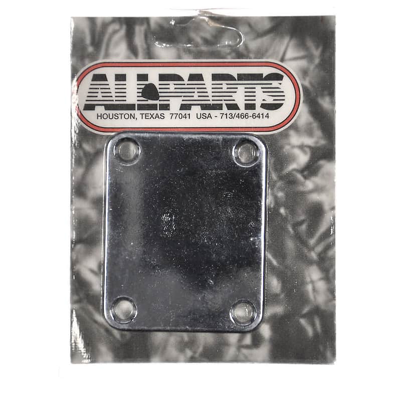 Allparts AP-0600-010 P/J/Tele Bass 4-Hole Neck Plate image 1