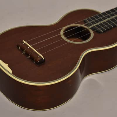 c.Late 1920s Martin Style 3 Soprano Ukulele Mahogany image 9