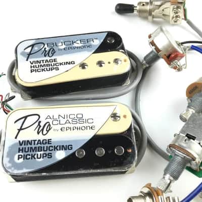 Epiphone ProBuckers Alnico Humbucker Pickups with Wiring Harness Kit image 3