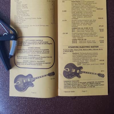 1979 Guild Price List Catalog Case Candy image 2