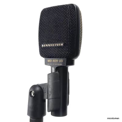 Sennheiser MD409-U3 ✓Serviced 80s Vintage Dynamic Microphone # 11930 image 6
