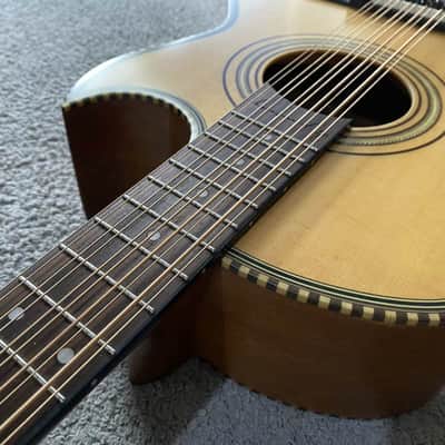 Natural Finish 10 String Acoustic Electric Guitar, Solid Spruce Top Body, Mahogany Neck, Rosewood Fingerboard Bild 15