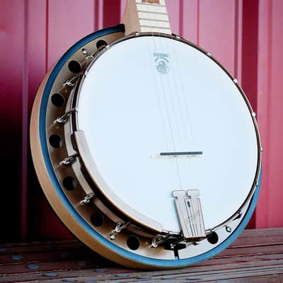 Deering Goodtime Two (2) LEFT HANDED 5-String Maple Resonator Bluegrass Banjo Bronze Powercoat Hardware, Art Deco Inlay with Instrument Alley Gig Bag, Strings, Mute, Tuner, Picks, Bundle image 7