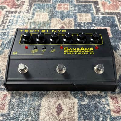 Tech 21 Sansamp Programmable Bass Driver DI Distortion Bass Guitar Effect Pedal! image 2