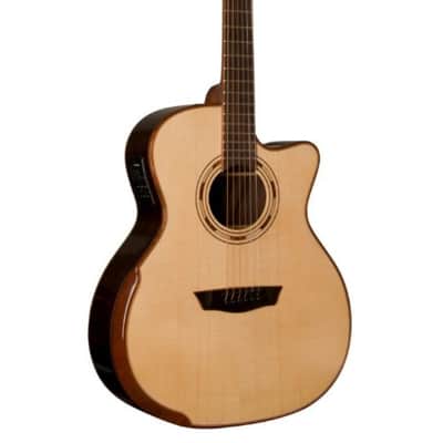 Washburn G25SCE Comfort Deluxe 25 Series Grand Auditorium Cutaway Acoustic Electic Guitar. Natural image 1