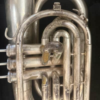 Blessing brand Silver Marching Baritone Horn. Made in USA image 4