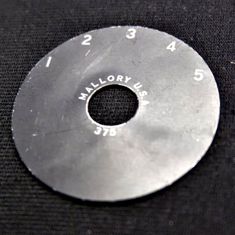 Gibson Mallory Switch Control Plate Model 375 5 Position Vintage Black image 1