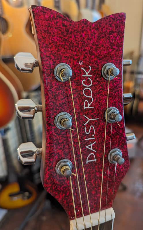 Rock Guitar Daisy Sparkle Pink Electric - | Acoustic Deep 0 Pixie