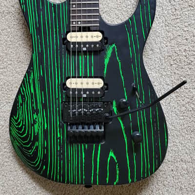 Jackson Pro Series Dinky DK2 Ash Electric Guitar, Green Glow Finish, New Molded Hard Shell Case image 1