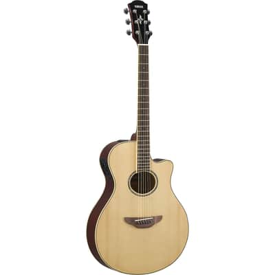 Yamaha APX600 Thin-line Acoustic-Electric Guitar w/ Cutaway - Natural image 2