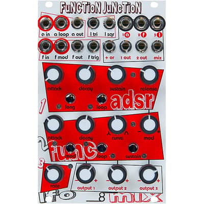 Cre8audio  Function Junction Eurorack Module 2024 - Silver & Red image 1