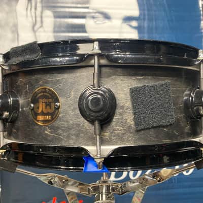 DW Terry Bozzio's 5x13" Collector's Craviotto Solid Shell Snare Drum 1998-Transparent Black Satin Oil image 15
