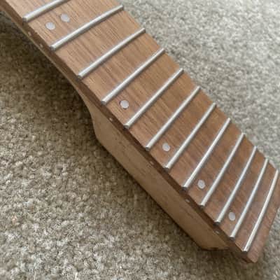 Short Scales Maple Wood DIY Project Guitar Neck, Rosewood 24 Frets Fingerboard image 16