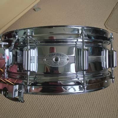 Rogers 5-Line Dyna-Sonic 5x14" COB Snare Drum 1974 - 100% Original w/ Snare Frame & Protection Racket Case image 2