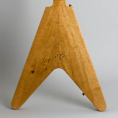 Echopark  Albert 58 Flying V Solid Body Electric Guitar (2017), ser. #XX-020/EL-1370, original brown tolex hard shell case. image 4