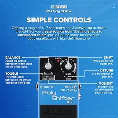 Boss XS-1 Poly Shifter Pitch Shift Pedal image 6