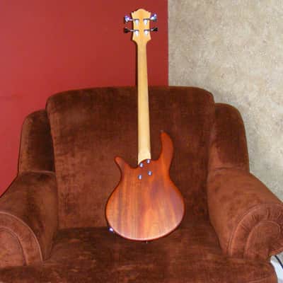 Birdsong Short Scale Bass 2015 Natural Mahogany image 8