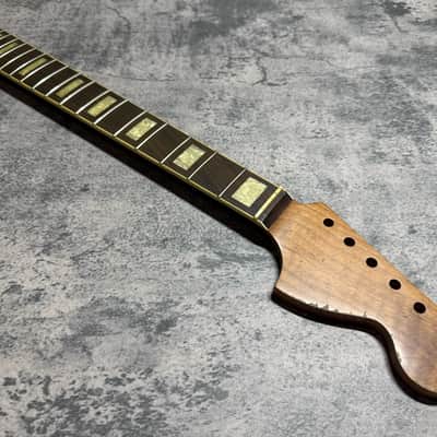 Real Life Relics Nitro 1A Curly Flame Maple Roasted Jazzmaster® Stratocaster® Style Neck Rosewood 21 Fret large Headstock JMRFMR  #2