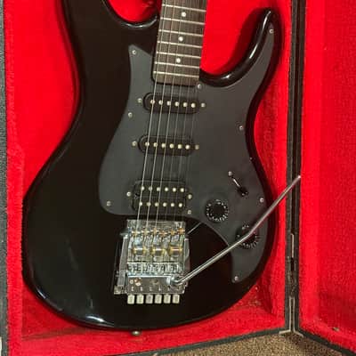 Washburn G-2V Solidbody Electric Guitar Vintage Japan 1980s - Black image 2
