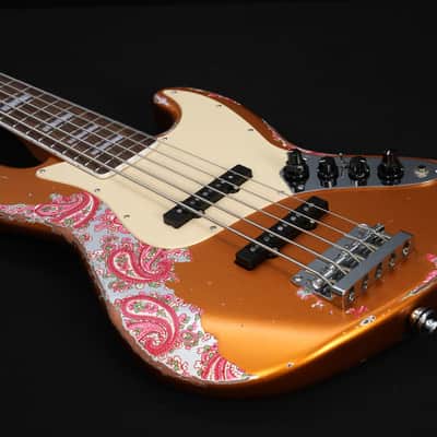 Dhatarattha DEB5 Jazz Bass 5 string - PAISLEY RELIC image 5