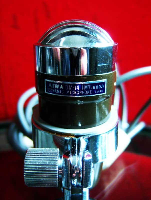 AIWA DM-14 ダイナミックマイク Vintage 1960's Aiwa DM-14 dynamic harp microphone High Z w