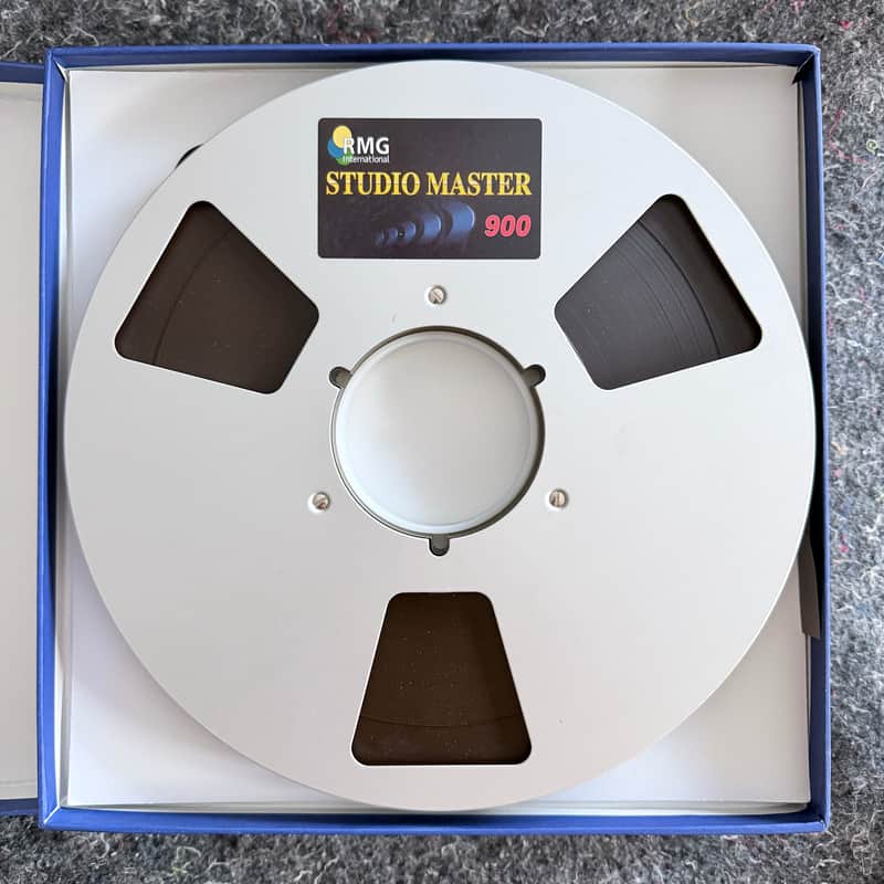 RMG SM900 1/2" audio tape on 10.5" reel for analog RTR tape machines image 1