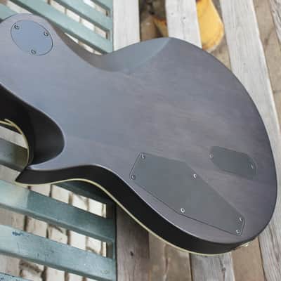 ESP LTD EC-401 QM 2017 - 2019 Neck Through (Satin See Thru Black) image 11