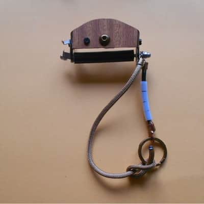 6th Finger Rolling Capo - brown real wood veneer. The fastest capo in the world ! image 2