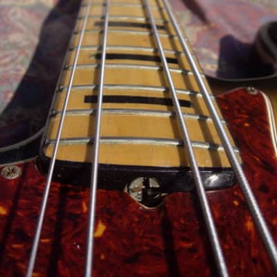 Fender Jazz Bass Lefty 1972 Sunburst Maple Neck Black Block RARE !!! image 9