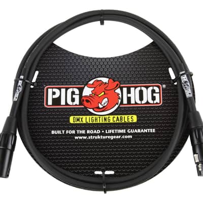 Lifetime Warranty! Pig Hog PHDMX5 5ft DMX Lighting Cable 3 Pin - NEW image 2