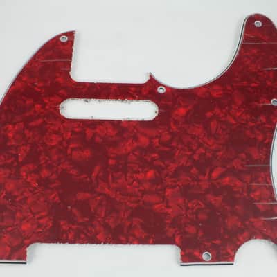 Telecaster Scratch Plate Red Pearl Pickguard to fit 8 hole USA/Mex Fender