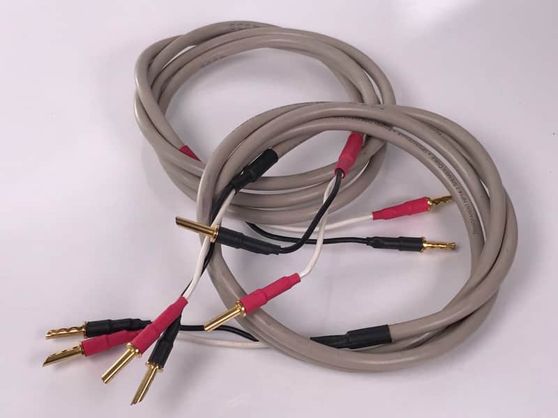 Transparent HP14-2 Speaker Cable 2x5.25ft. 14AWG Banana Terminations (Pair) image 1