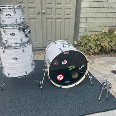Pearl Export 4pc Drum Set kit in Slipstream White image 4