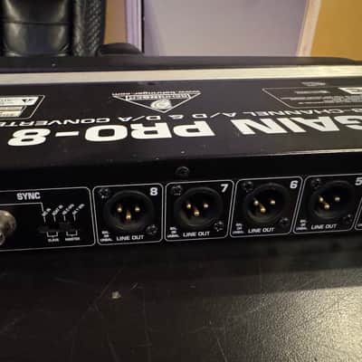 Behringer Ultragain Pro-8 Digital ADA8000 8-Channel Mic Preamp with A/D Converter 2000s - Black / Silver image 7