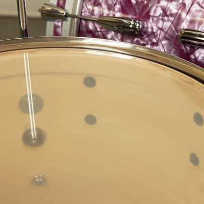 Standard Drum Co. "Super 66" Pomegranate Pearl Drum Set image 8