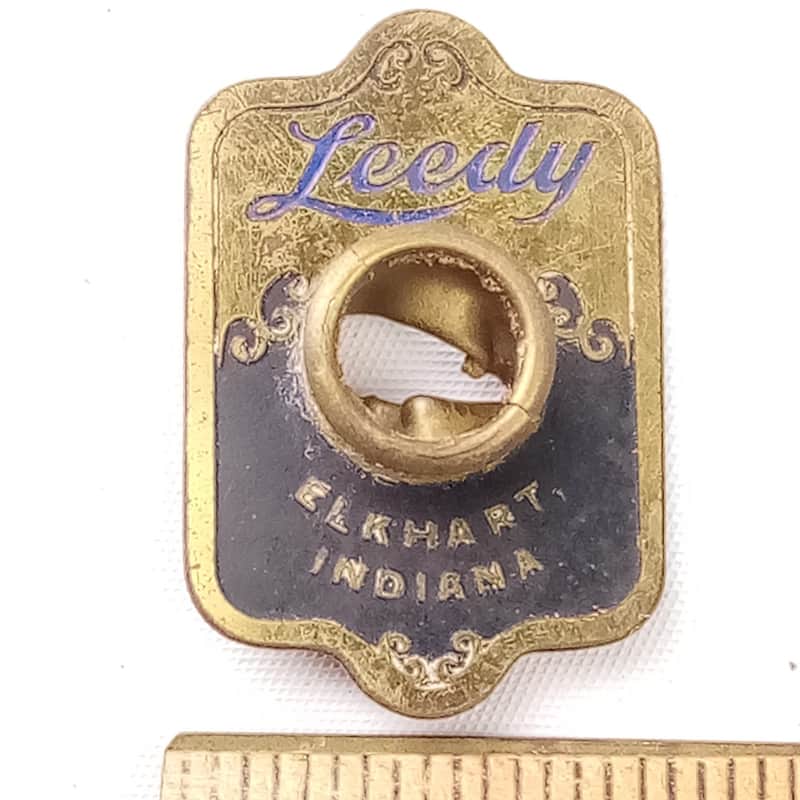 Leedy"Elkhart Indiana"Blue/Brass Badge 1946-8 Snare/Bass/Tom Drum+OG Grommet USA image 1