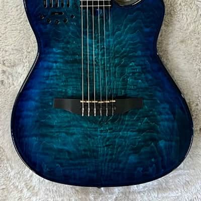 Godin Multiac Nylon Deluxe Acoustic Electric Oceanburst Guitar w/Gig Bag image 1