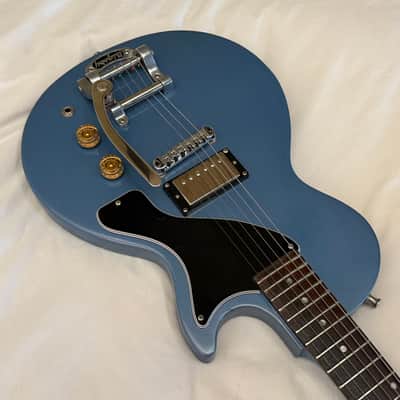 Vintage 2003 Gibson Les Paul Junior Melody Maker - Pelham Blue - Bigsby B5 - Free Pro Setup image 3