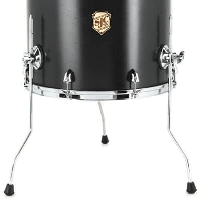 SJC Custom Drums Tour Series Floor Tom - 16 x 18 inch - Matte Black image 2