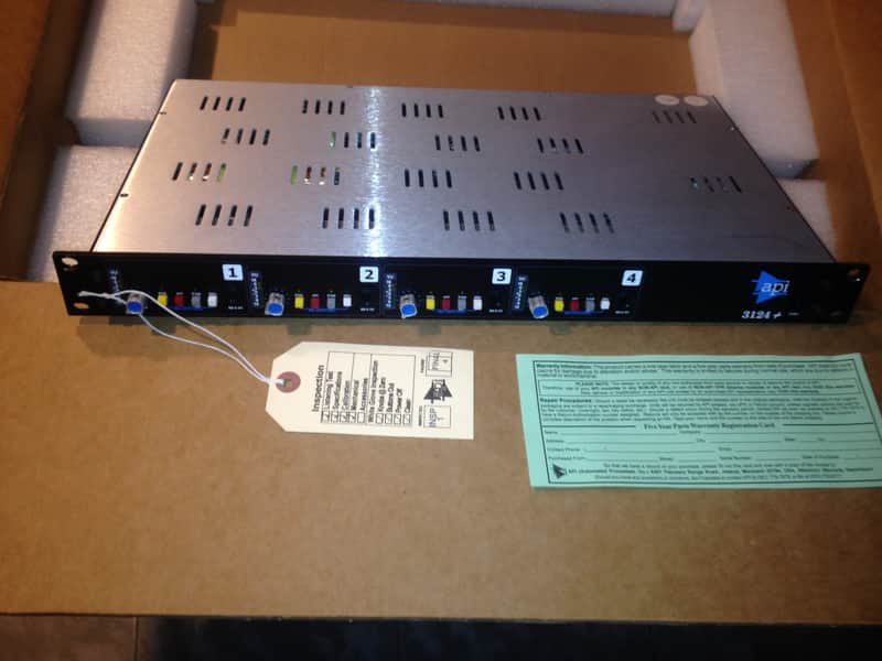 API 3124+ 4-Channel Mic Preamp – Original Box image 1