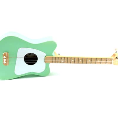Loog Mini Acoustic 3-String Kids Beginner Guitar Mint Surf Green Educational image 2