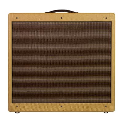 Mojotone Fender Licensed Tweed Bassman 4x10 Combo Cabinet With Lacquered Tweed Finish image 3