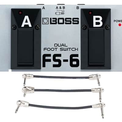 Boss FS-6 Dual footswitch + Gator Patch Cable 3 Pack image 1