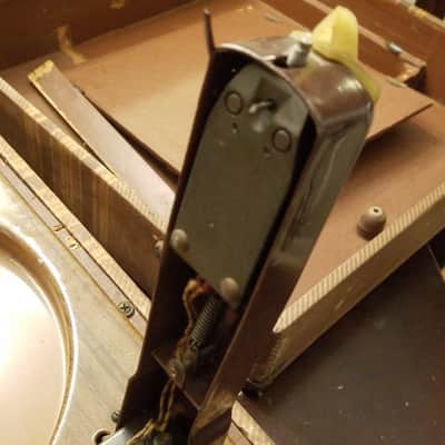 Meissner Rare Vintage lo-fi 78 33 RPM record cutting recording lathe PA System tube 9-1065 1940s - Tweed image 8