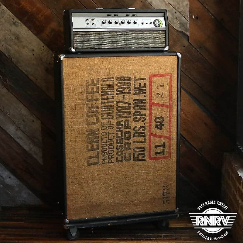 1970s Ampeg B-25 Head & B25B 2x15 Cabinet image 1