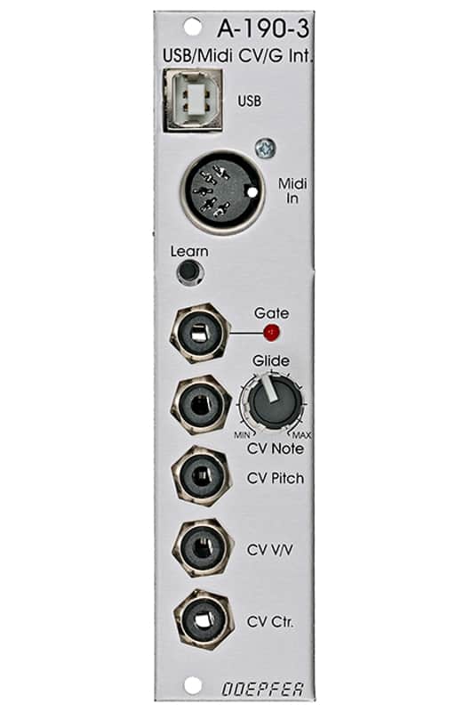 A-190-3 USB/Midi to CV/gate interface eurorack module image 1