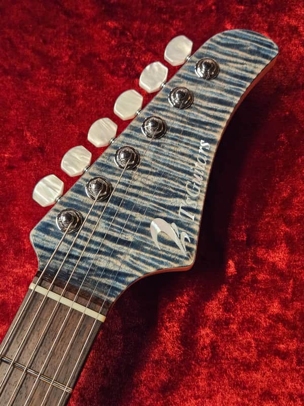 T's Guitars DST-Pro 24 5A Flame Maple -Trans Blue Denim- ≒3.27kg