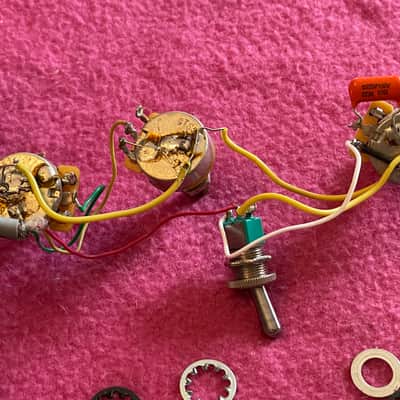 Vintage 2008 Gibson Les Paul wiring harness kill switch for les paul paf burst standard es-335 image 17